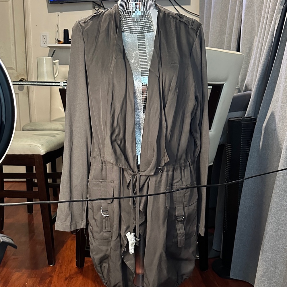Carolina Belle Utility Jacket - Olive Brown